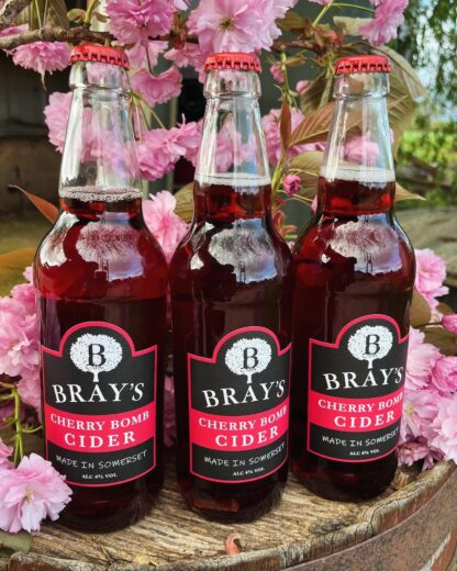 Bray's Cherry Bomb Cider -12 x 500ml Bottles - Image 2